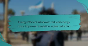 Energy-Efficient Windows: reduced energy costs, improved insulation, noise reduction