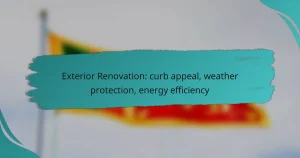 Exterior Renovation: curb appeal, weather protection, energy efficiency