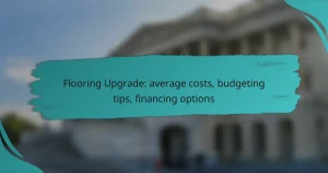 Flooring Upgrade: average costs, budgeting tips, financing options