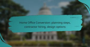 Home Office Conversion: planning steps, contractor hiring, design options