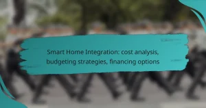Smart Home Integration: cost analysis, budgeting strategies, financing options